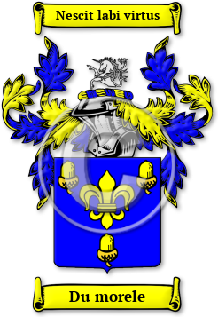 Du morele Family Crest Download (jpg) Legacy Series - 150 DPI